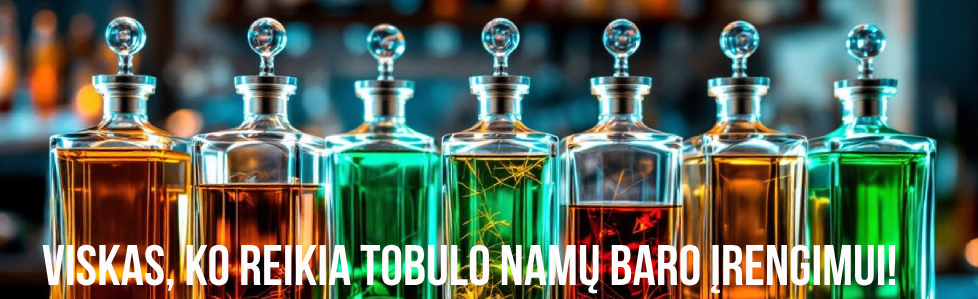 Viskas, ko reikia tobulo namų baro įrengimui!